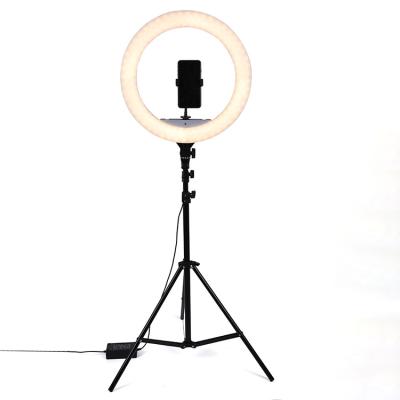 China ABS ring light 18 inch led ring light Dimmable led photography 3200K/5500K 65W ringlight lamp for makeup for sale