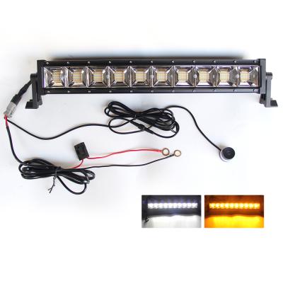 China Aluminum Housing Light Color 12/24V Beam 22Inch Strobe Super Bright Amber White Flashing Off Road Adjustable Combo Boat Led Light Bar for sale