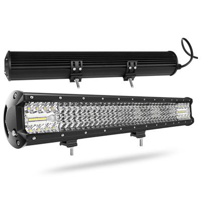 China Wholesale 20 inch 300w 28800lm 4 row light 12v 24v led diving car led light bar for jeeps truck 12 15 20 29 44 inch optional for sale