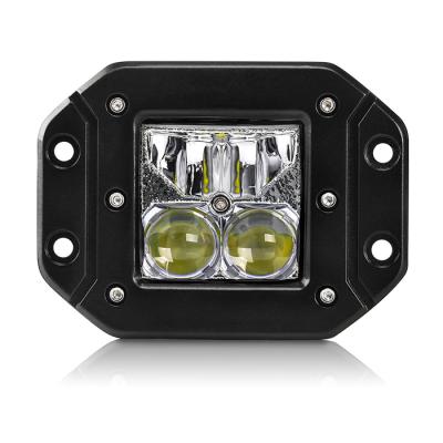 China 4X4 Accessories Spot Flood Beam 15W 12V 24V Flush Mount Led Pods Inch Mini Car Led Work Light Front Bumper 6500K 3x3 3 inch for sale