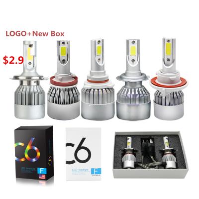 China Automobile lamp promoting fan H7 led , 72W 10000lm led headlight bulb H11 9005 9006 H7 h4 C6 led headlight for sale