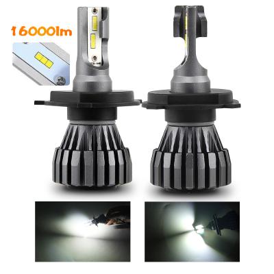 China New Best K2 16000lm 12V 50W Hi/Lo Fanless Beam 9005 9006 H13 Socket H11 H7 Led Car Headlight H4 Universal for sale