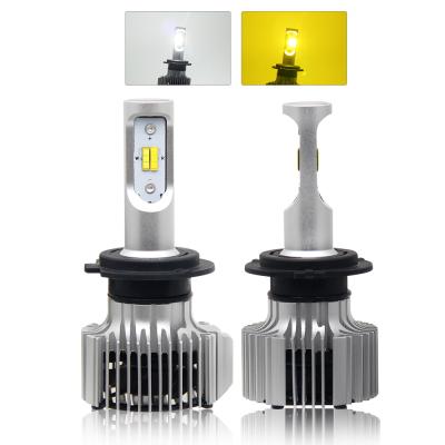 China White Yellow 2 Color Car Bulbs H1 H3 H8 H10 H11 H13 9005 9006 9012 9007 Auto Led Headlight H4 Led H7 Universal for sale