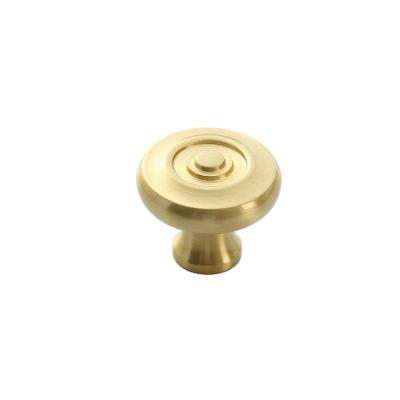 China Wonderful Modern Knob Round Door Handle Pull Cabinet Knob Bedroom Furniture Brass Round Handle for sale