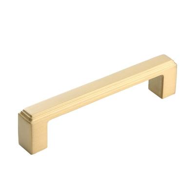 China Wonderful Brass Square Bar Handles Clean Style Sideboards Drawers Cabinets Furniture Handles for sale