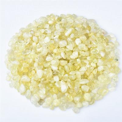 China China New natural quartz 7-12 mm loose chips healing crystals citrine crystal gravel stones for Fish tank decoration for sale