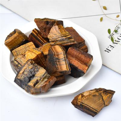 China China Wholesale natural quartz raw Crystals healing tiger eye stone rough  for Home Decoration for sale