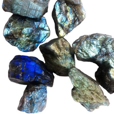 China China Wholesale crystal rough natural labradorite quartz raw rocks stones for healing reiki for sale