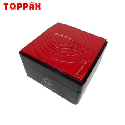 China Gift & Red And Black Customized Packaging Food Grade Craft Box for sale