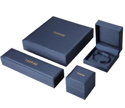 China Personal Care Recyclable Paper Store Navy Blue Cosmetic Box for sale