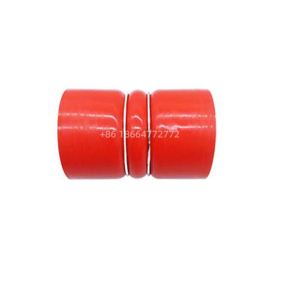 China Chinese Aspirated Air Bus Cooling System Radiator Intercooler Parts For Yutong Red 1119 Silicone Straight Hose for sale