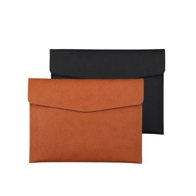 China Luxury Storage Bag A4 Storage Bag Magnetic PU Artificial Leather Folder Envelope Bag for sale