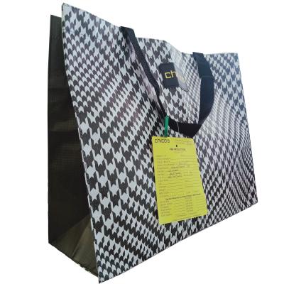 China Household Bottom Warp Carry Products And Customized Logo Cheap Black Biodegradable Screen Weft Special Paper Bag And White Wine Printing Shopping for sale