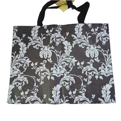 China Wholesale Customized Luxury Biodegradable Waterproof Eco-Friendly Black Paper Supermarket Gift Bag for sale