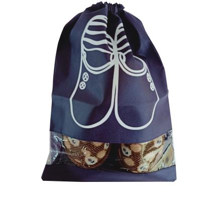 China Running Easy Nonwoven Handled Carry Drawstring Portable Shoes Bag Travel Storage Pocket Dust Bags Bag for sale