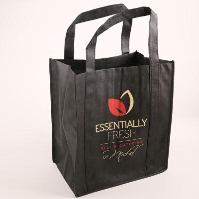 China Wholesale Custom Logo Handled Eco-friendly Recycle Reusable Non Woven Shopping Bag Letter Handled (30cm for sale