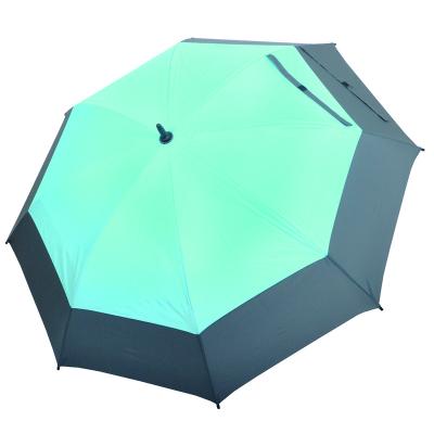 China Fashion New Design Two Color Minimalist Umbrella Waterproof Windproof Double Large Canopy Golf Umbrella Outdoor for sale