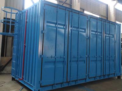 China Q235B Staal modulair datacentercontainer Conex kleur aangepast Te koop