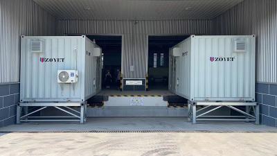 China Highly Corten Steel Modular Data Center Container aangepaste deuren Type Te koop