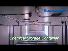 carbon steel chemical storage container with customizable door and accessories