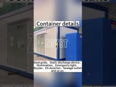 Outdoor Chemical Flammable Storage Building Container For Laboratory