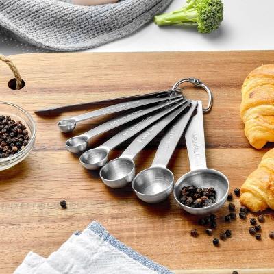 China High Quality 6 Pieces Stainless Steel Dosers Home Kitchen Baking Tools for sale