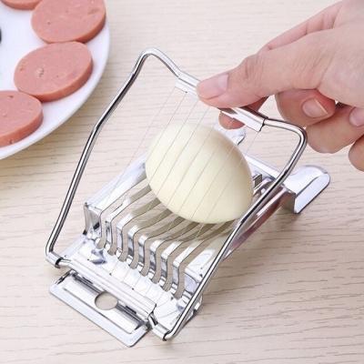 China Reusable Hot Sale Kitchen Stainless Steel Tools Egg Cutter Slicers Egg Set for sale