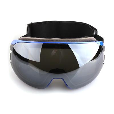 China Custom Interchangeable Dual Lens Ski Goggles Anti Fog Snowboard Snowboard Fog Light google with your logo strap for sale