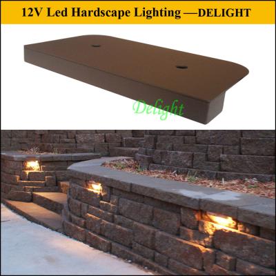 China LED hardscape lighting for retaining wall lights,LED Landscape lighting,12V led step light for sale