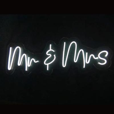 China Custom Adertising Mr&Mrs LED Flexible Neon Signs for sale