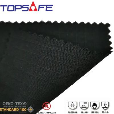 China Flame Retardant M-aramid P-aramid Flame Retardant Anti-Static Fabric Coated-Dyed for sale