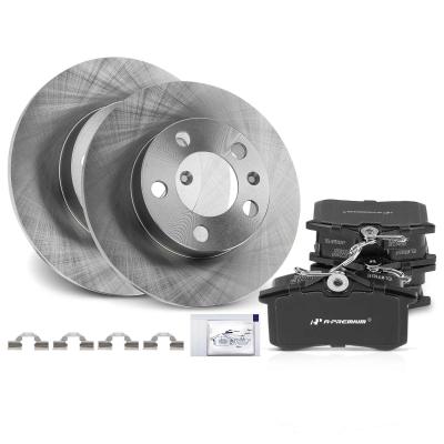 China Rear Disc Brake Rotors & Ceramic Brake Pads for Audi TT 2000-2004 VW Golf Jetta for sale