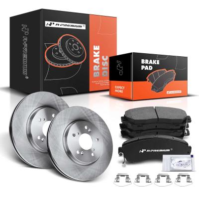 China Front Disc Brake Rotors & Ceramic Brake Pads for Honda CR-V 2007-2016 Acura RDX for sale