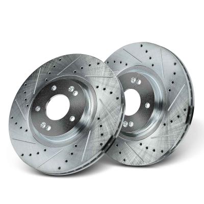 China Front Drilled Brake Rotors for Hyundai Santa Fe 2013-2020 Kia Sorento for sale