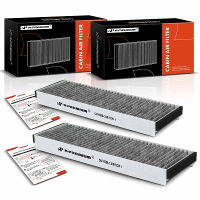 China 2x Activated Carbon Cabin Air Filter for Audi A6 Quattro 05-11 R8 08-12 14-15 S6 for sale