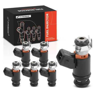 China 6x Black Fuel Injectors for Volkswagen Golf Jetta EuroVan 1997 1999-2001 2.8L GAS for sale