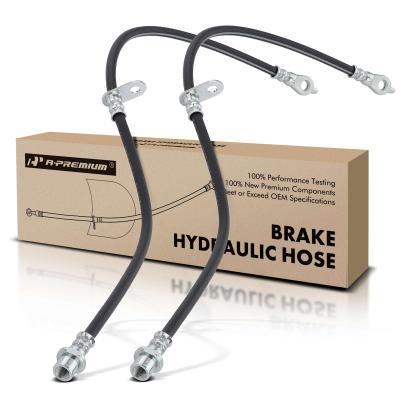 China 2Pcs Front Brake Hydraulic Hose for Toyota Corolla 09-19 Matrix Pontiac Vibe for sale