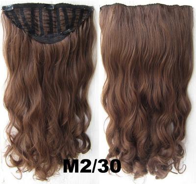 China One Piece Curly Hair Synthetic Wigs Body Wave Hair Clip In Extension Wigs High Temperature Synthetic Hair Wigs130grams for sale