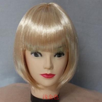 China Cheap Silky Straight Short Lead Wig Blonde Wave Party Wigs for sale