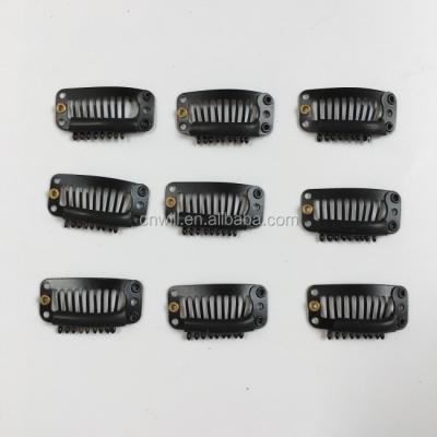 China 3.2cm 9teeth wig snapping cut tools with silicone back for hair extensions accessories 1000pcs per bag WILL-JT038 for sale