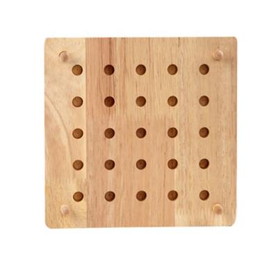 China Large Blocks For Safety Kids Toys New Mushroom Nails Puzzle Montessori Wooden Toys For Child Education for sale