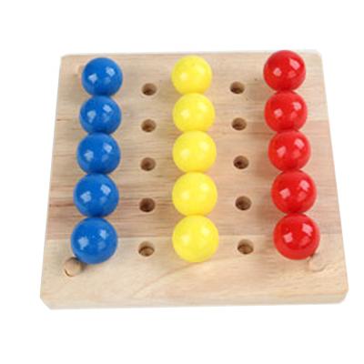 China Large Blocks For Safety Building Blocks Montessori High Quality Wooden Educational Games Mushroom Nail Block Wooden Toys for sale