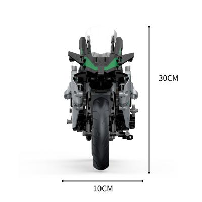 China The Big Blocks For New Safety Motorcycle Assembly Model Building Blocks Boys Gift Toys Children Educational Toys for sale