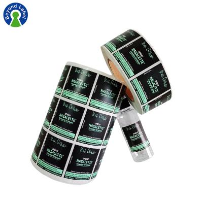 China Essential Oils Bottle Stickers Waterproof Labels Rectangle Oval and Round Stickers for sale