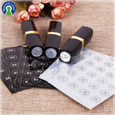 China Waterproof Eco - Friendly Printing Lip Balm Label , Cosmetic Lip Stickers for sale