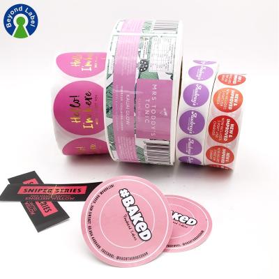 China Waterproof Permanent or Removable Adhesive Vinyl Sticker Custom Adhesive Roll, Labels Sticker Paper Product Packaging Printing for sale