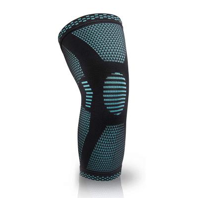 China Sports Safty Custom Compression Nylon Sports Silicone Knee Pads Patella Support With Side Spring for sale