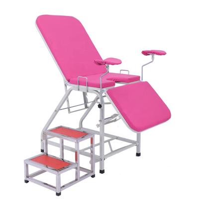 China Hospital Clinic Cheap Medical Steel Gynecological Examination Bed Multifunctional Delivery Bed for sale