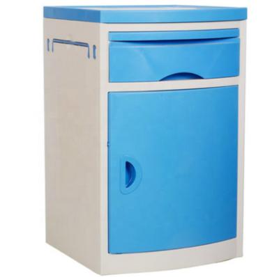 China Durable ABS Pink Medical Blue Material Bedside Cabinet Customizable Storage Cabinet for sale