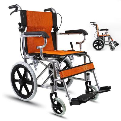 China Convenient Cheapest Portable Foldable Carbon Steel Manual Wheelchair Must Have For Travelers With Disabilities Lightweight Wheelchair for sale